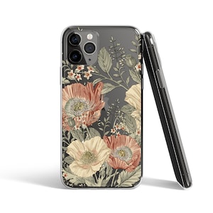 Aesthetic Flowers Case For iPhone 16 Pro iPhone 15 Xs Max Case iPhone 13 Mini Case iPhone 12 Pro Max Case Vintage iPhone 14 Pro U298