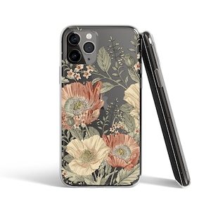 Aesthetic Flowers Case For iPhone 14 Pro iPhone 15 Xs Max Case iPhone 13 Mini Case iPhone 12 Pro Max Case Vintage iPhone 11 Pro U298