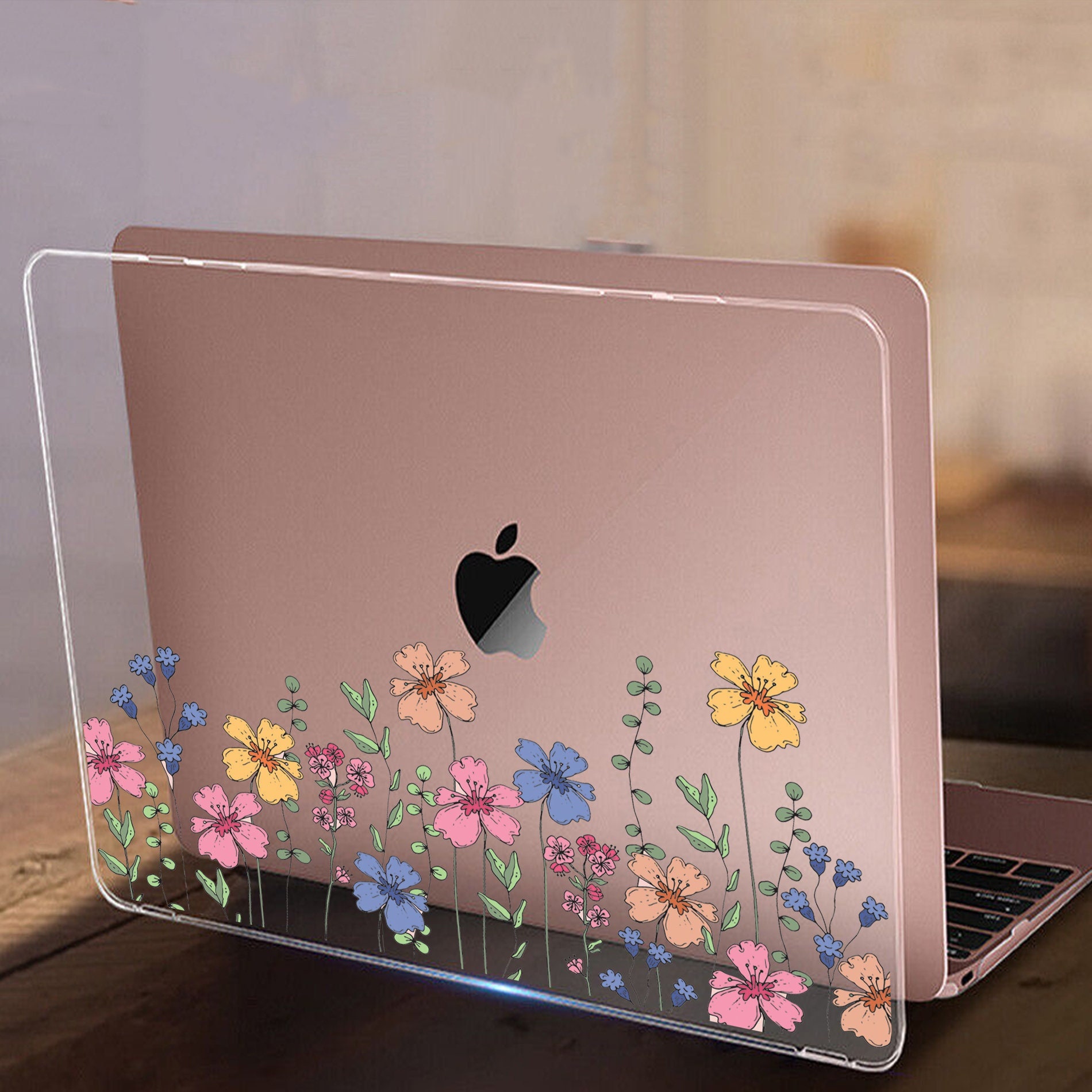 Meadow Flowers Case for MacBook Air 20234cute Floral MacBook