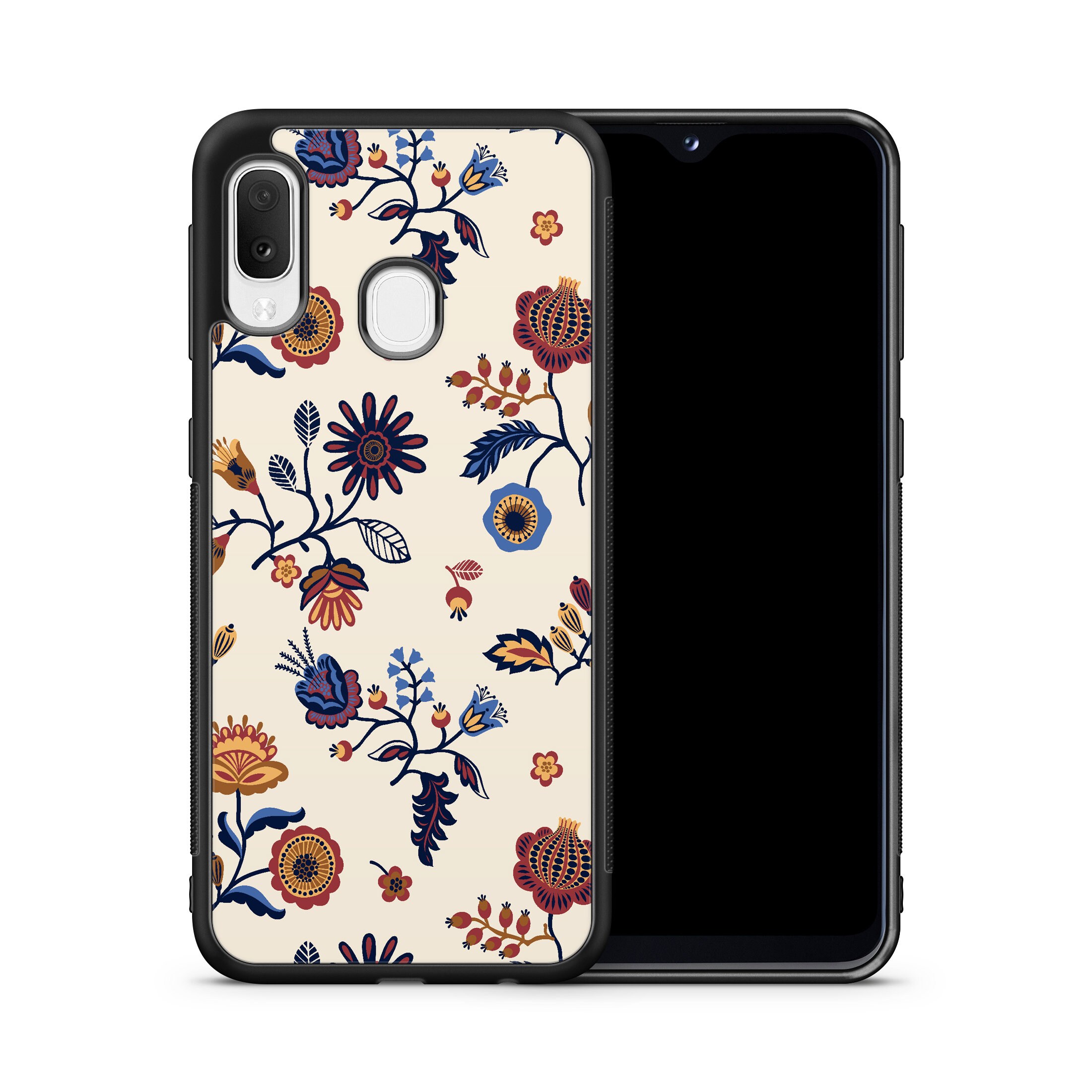 Aesthetics Samsung A20 Case Folk Galaxy A50 Case Floral Note | Etsy