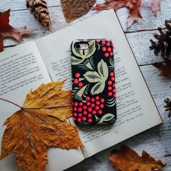 Fall Leaves Samsung Galaxy S9 plus S8 Case Protective Phone Cover Autumn iPhone 7 8 X XR 10 Xs Max 7 plus Case Botanical A521