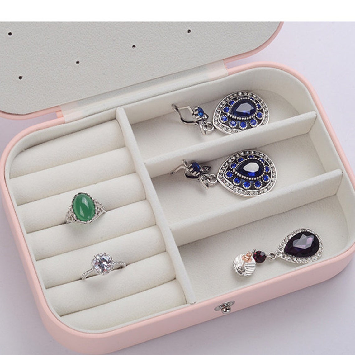 Personalized Jewelry Box Travel Jewelry Organizer Case Etsy