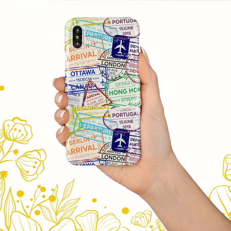 Passport Stamps Case for Iphone 12 Case Iphone 11 Pro Max Case Etsy
