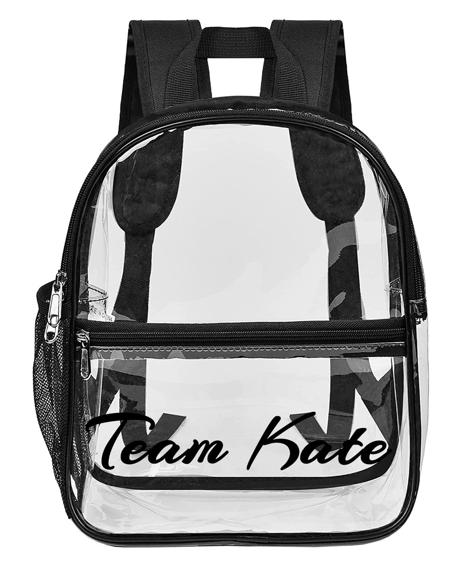 Personalized Backpack Clear Stadium Bag Bridesmaid Bag Etsy