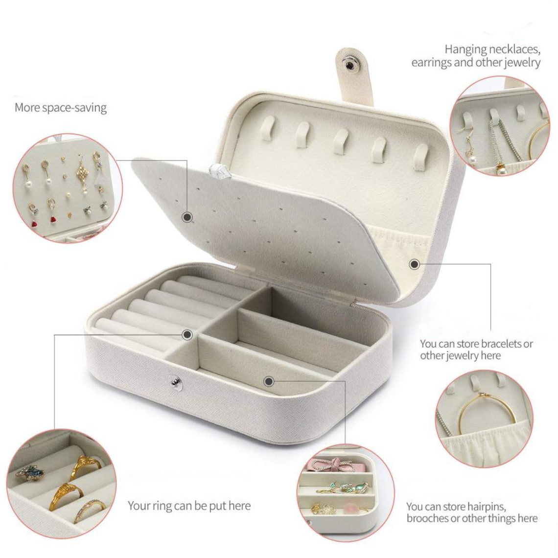 Personalized Jewelry Box Travel Jewelry Organizer Cases Etsy