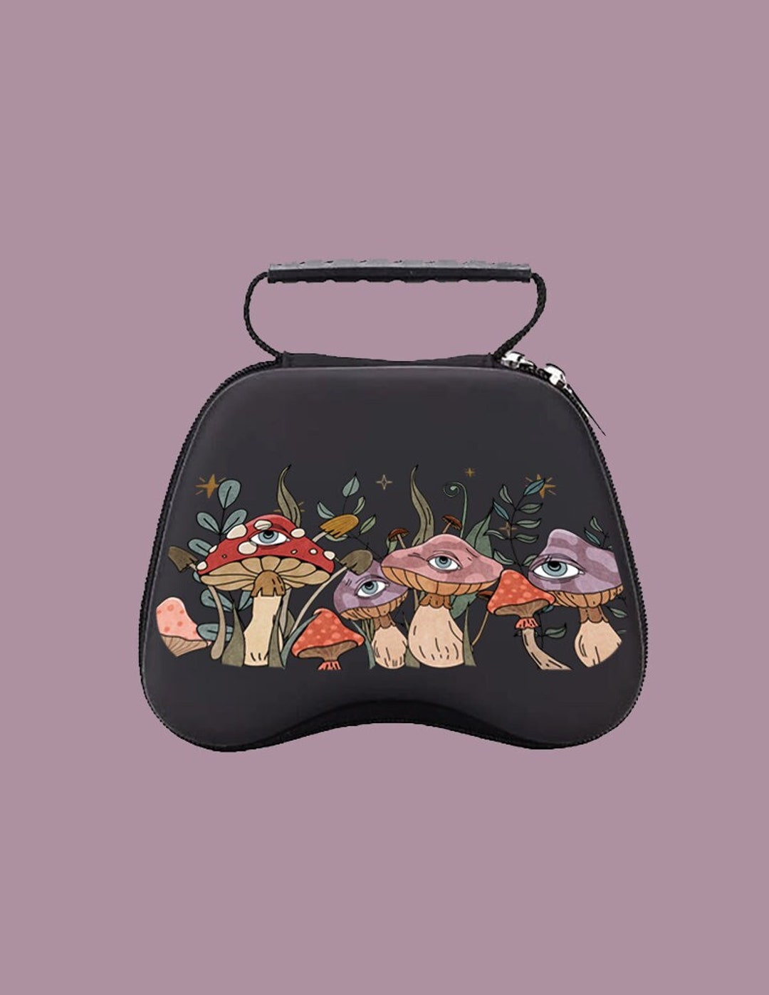 Controller Case Mushrooms Hard Shell Travel Carrying Case, Gamer ...