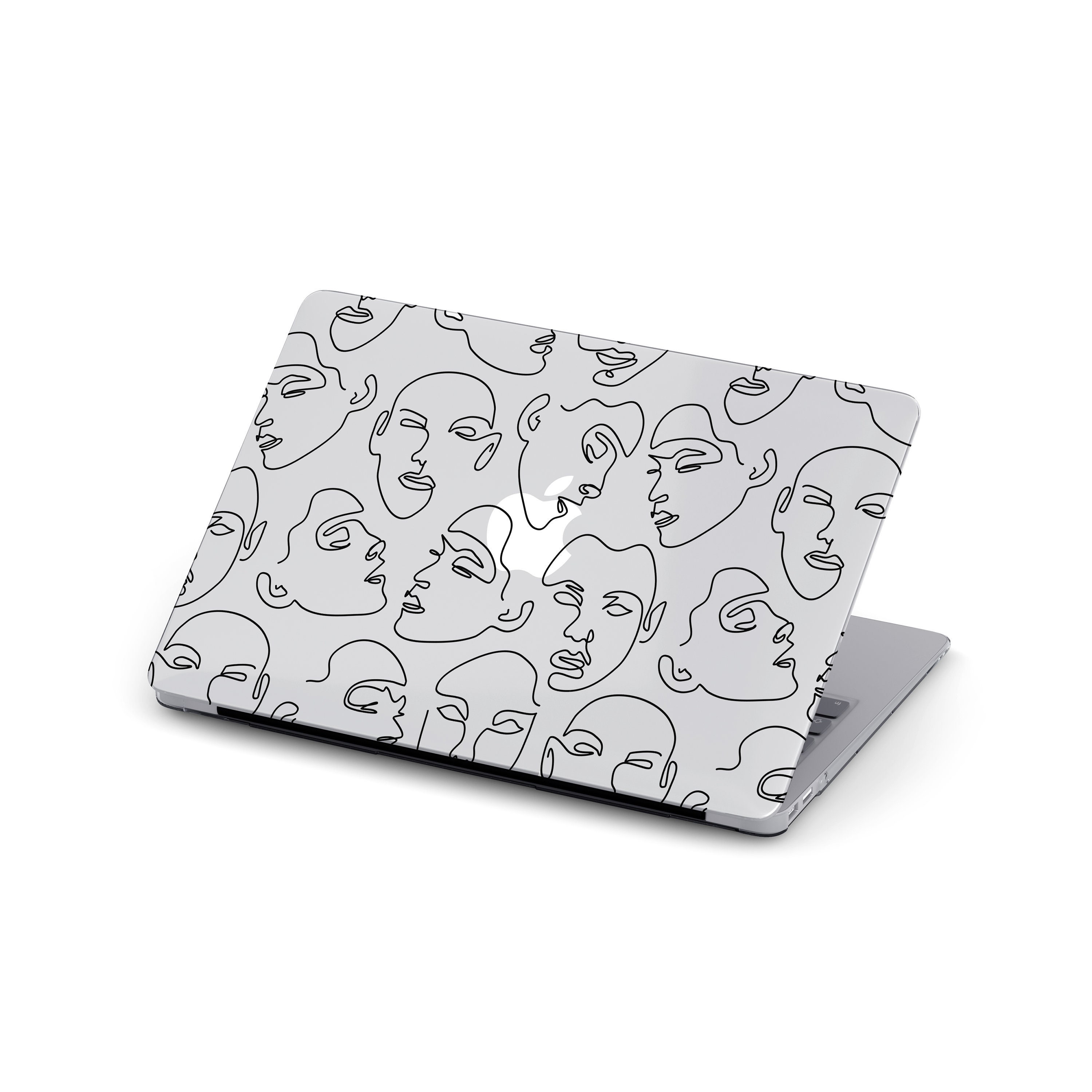 Aesthetic Case For MacBook Case Modern Line Art MacBook Air Etsy