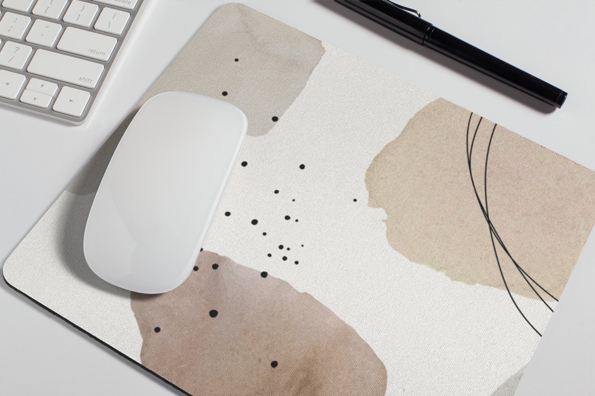 Tapis de souris Art abstrait empreintes digitales - TenStickers