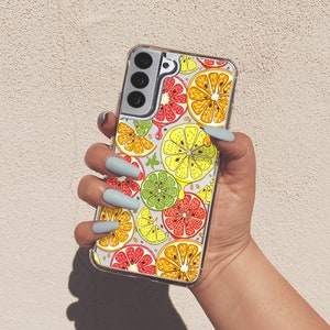 Lemons Summer Case For Samsung A11 A54 For Galaxy A53 5G Clear Case For Galaxy S23 For Galaxy A21 Oranges Case For Samsung A51 S20 FE T23
