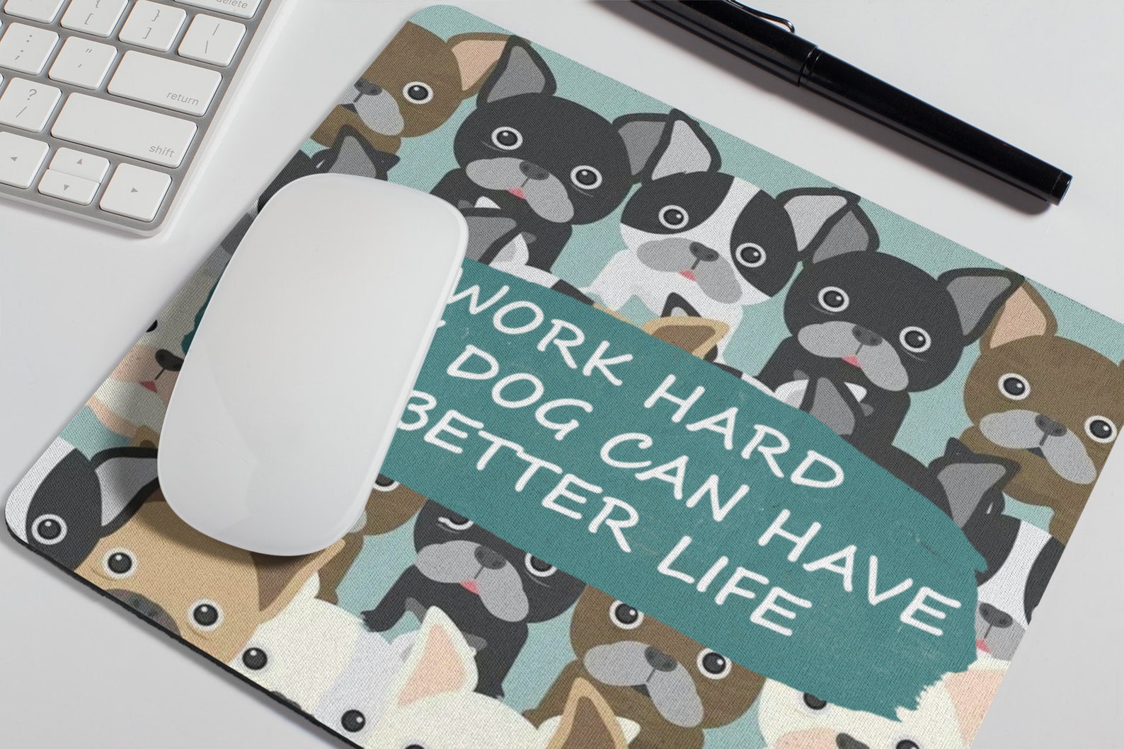 Dogs Mouse pad Funny Mousepad Cute Office Decor for Women Desk Etsy
