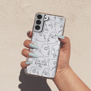 Woman Face Case For Samsung S24 Ultra Galaxy A52 5G Case Galaxy A15 Line Art Galaxy a32 Case Fits Galaxy A54 Aesthetic For Samsung a42 A1088