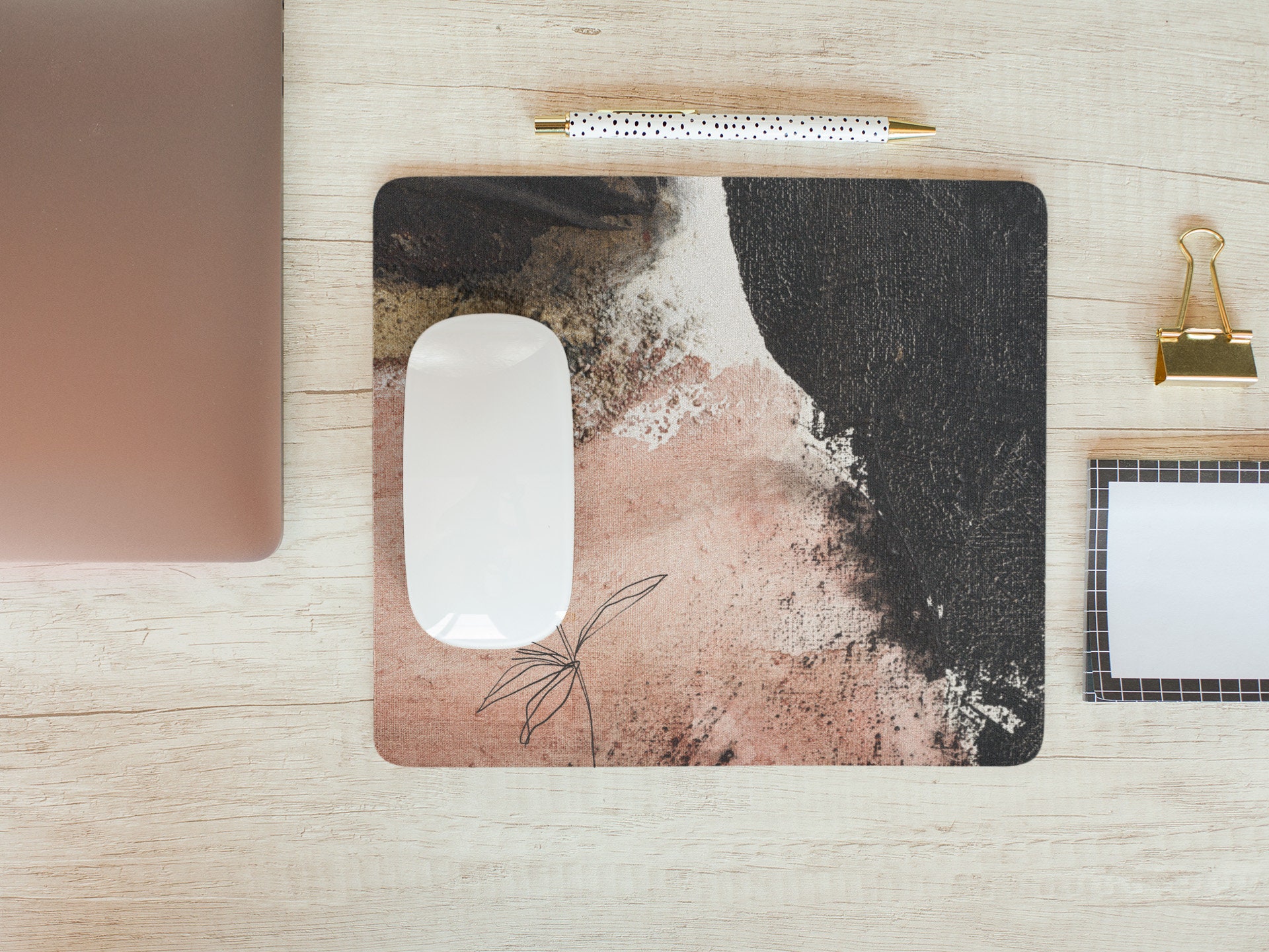 Discover Terracotta Abstract Mouse Pad