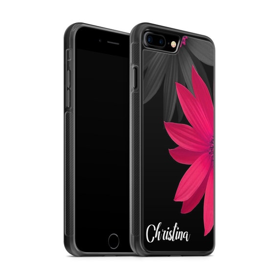 Custom Personalized Name iPhone Case for iPhone 11 Case Monogrammed Flowers Phone Cover A238