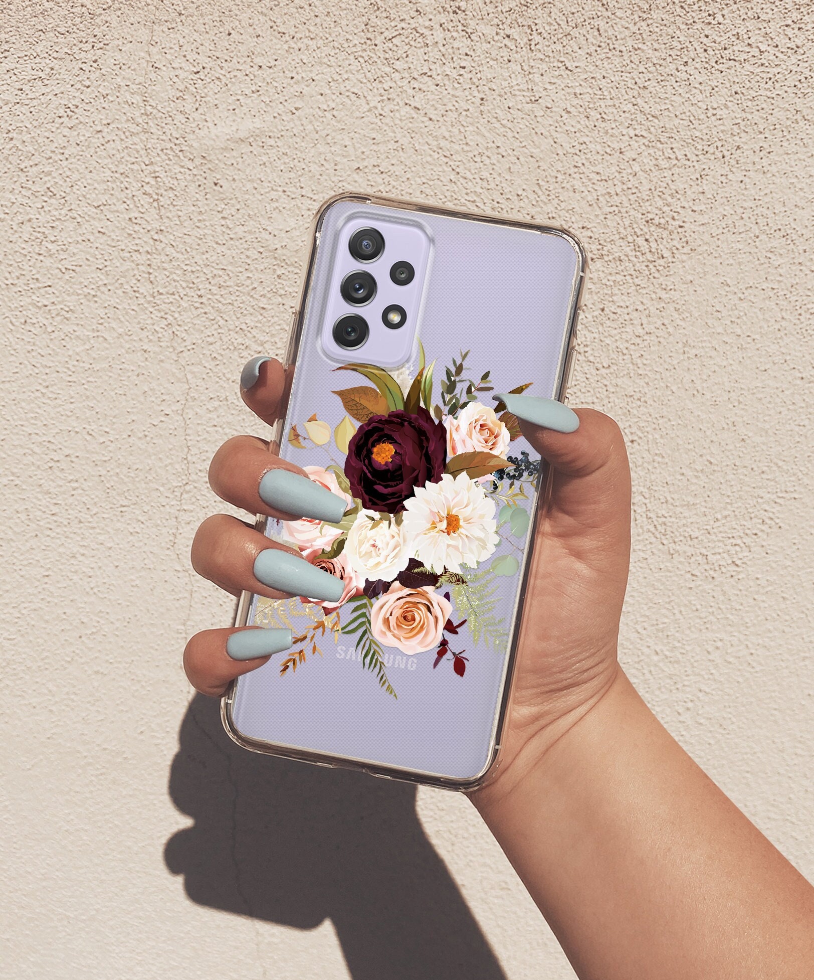 Funda de flores para Samsung A13 5G Galaxy A52 Funda - Etsy México