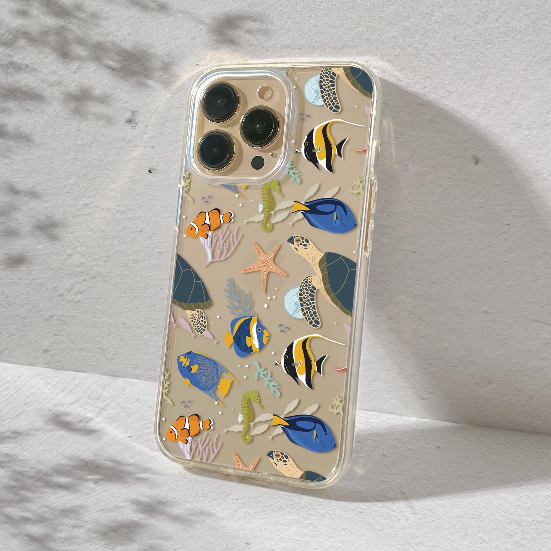 Aquarium Fish Phone Case for iPhone 15 Pro Max 14 Plus 13 Pro