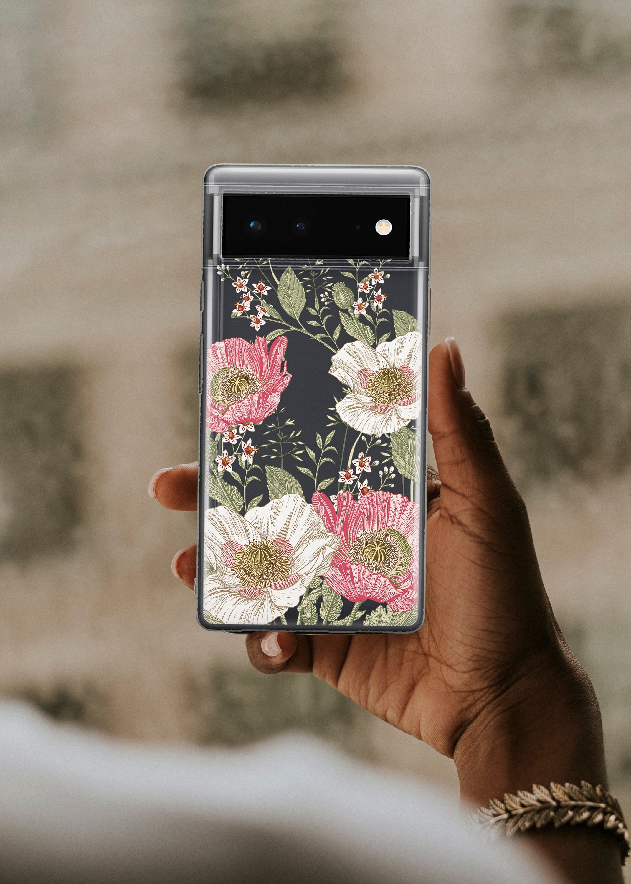 Aesthetics Case For Google 9 XL Pixel 6A Pixel 5a 5G Clear Flowers Case for Google 4A Pixel 8 Pro Protective Cover For Pixel 7 Pro U330