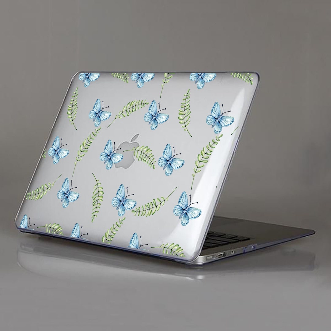 Butterflies Case for MacBook Air 13 M2 Flowers MacBook Pro 16 Retina