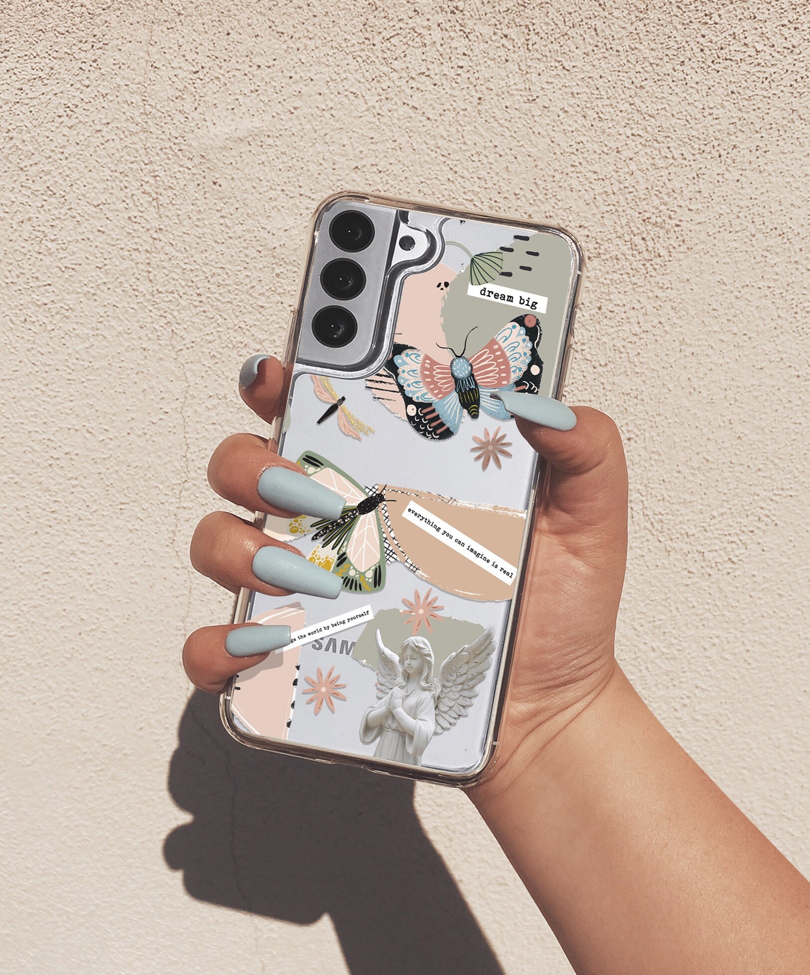Beige Case for Samsung A42 5G Galaxy A52 Modern Aesthetic Case for