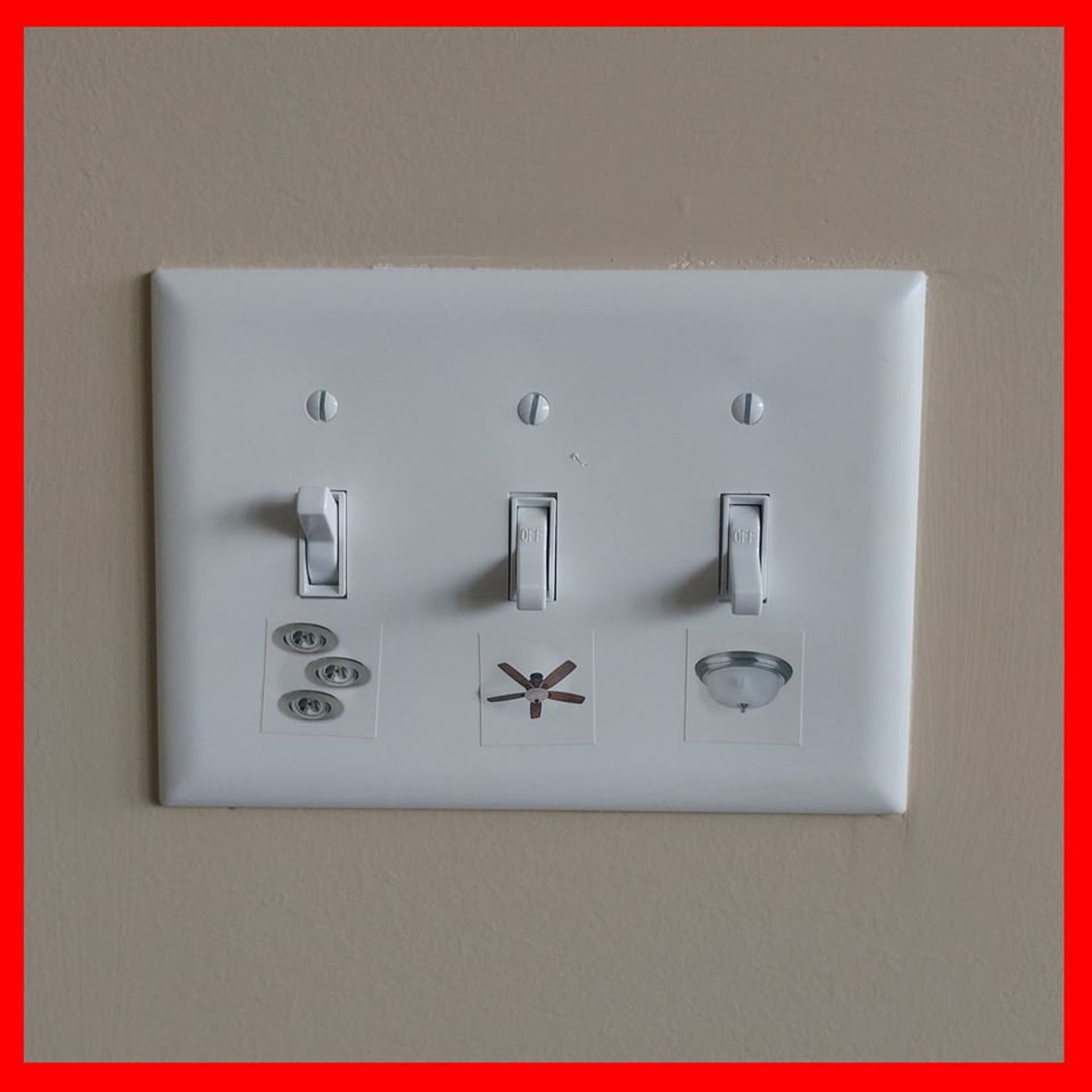 Kitchen Light Switch Decor Kitchen Light Switch Labels 200 Etsy