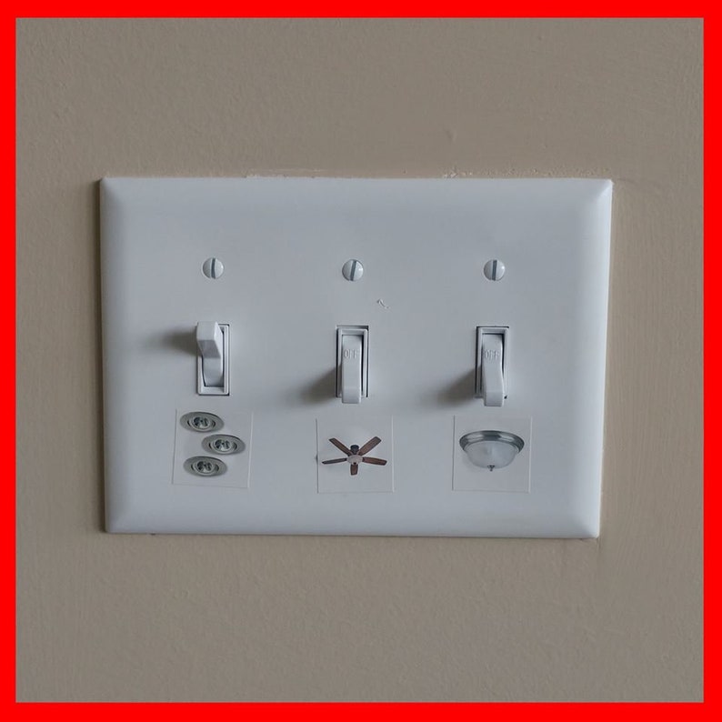 Kitchen Light Switch Decor Kitchen Light Switch Labels 200 Etsy
