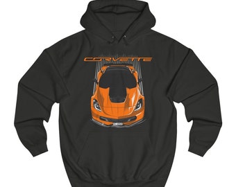 1959 Chevy Corvette Classic Race car Unisex Hoodie Black