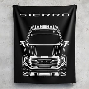 GMC Sierra AT4X 2022 2024 Tapestry Cars Art Print Garage Decor Car Enthusiasts Gift Wall Hangings Man Cave Art