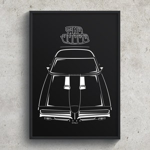 Pontiac GTO The Judge 1969 Poster GTO Wall Art Gifts Muscle Cars Print Man Cave Decor Gift For Him Print Posters Arts