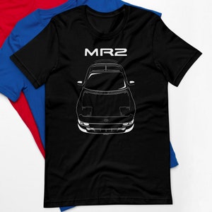 Toyota MR2 GT 2nd gen W20 T shirt JDM shirt Minimal Emblem Outline Silhouette Car Guy Gift