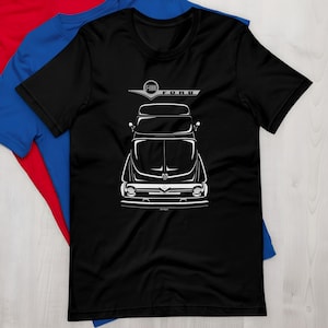 Ford F100-T-shirt uit 1955: retro Muscle Truck-graphic - premium katoen, comfortabele pasvorm, autoloverkleding