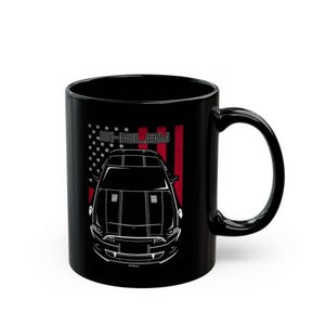 Ford Mustang Shelby GT500 Super Snake Mug: American Muscle Coffee Cup, Black Stripe Design (Ceramic, Gift for Enthusiasts)