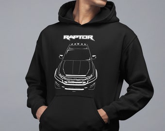 Ford Ranger Raptor 2019-2020 Multi-color Hoodie - Raptor Hooded Sweatshirt - Car Hoodies - Gifts for Car Enthusiasts - Cars Gift