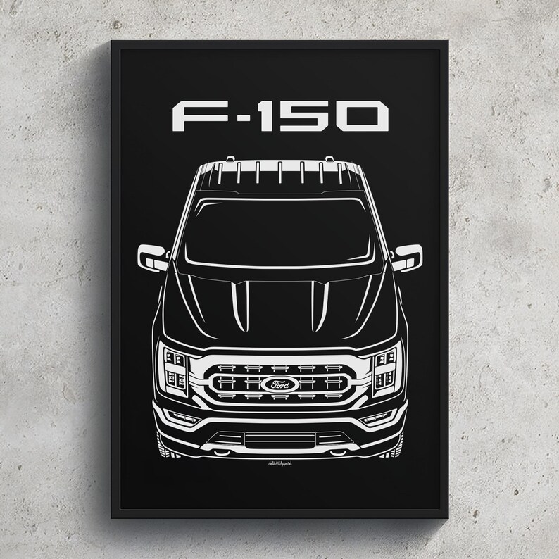 Ford F150 20212023 Poster Etsy