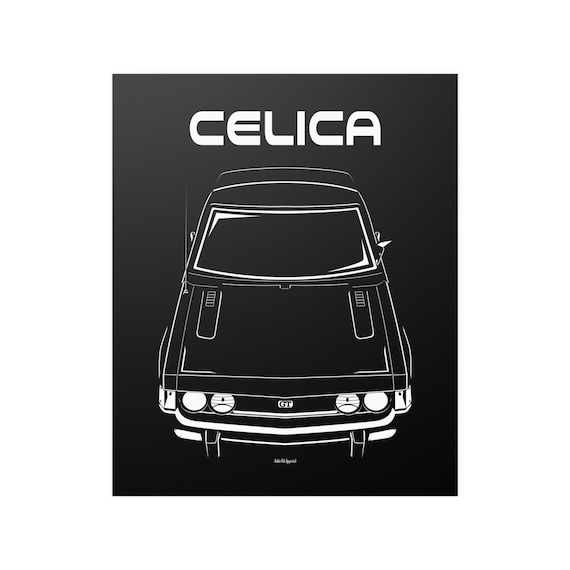 Toyota Celica GT 1st Gen A20 A30 Poster JDM Print Man Cave Decor