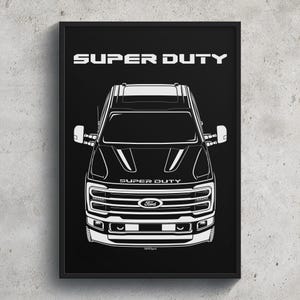 Ford F350 Super duty Limited Edition 2023 2024 Poster