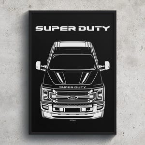 Ford F350 Super duty Limited Edition 2020 2022 Poster