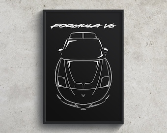Pontiac Firebird Formula 4th gen 1993-1997 Poster, Formula Wall Art Gifts - Car Guy Gift - Gifts for Him - Man Cave Decor - Auto Art