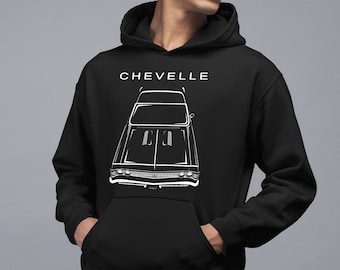 Chevrolet Chevelle SS 1967 Multi-color Hoodie - 67 Chevelle Hooded Sweatshirt - Car Hoodies - Gifts for Car Enthusiasts - Cars Gift