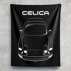 Toyota Celica GT 6th gen T200 1994 1999 Tapestry Wall Art JDM Decor Garage Wall Hangings Car Gifts Cars Art