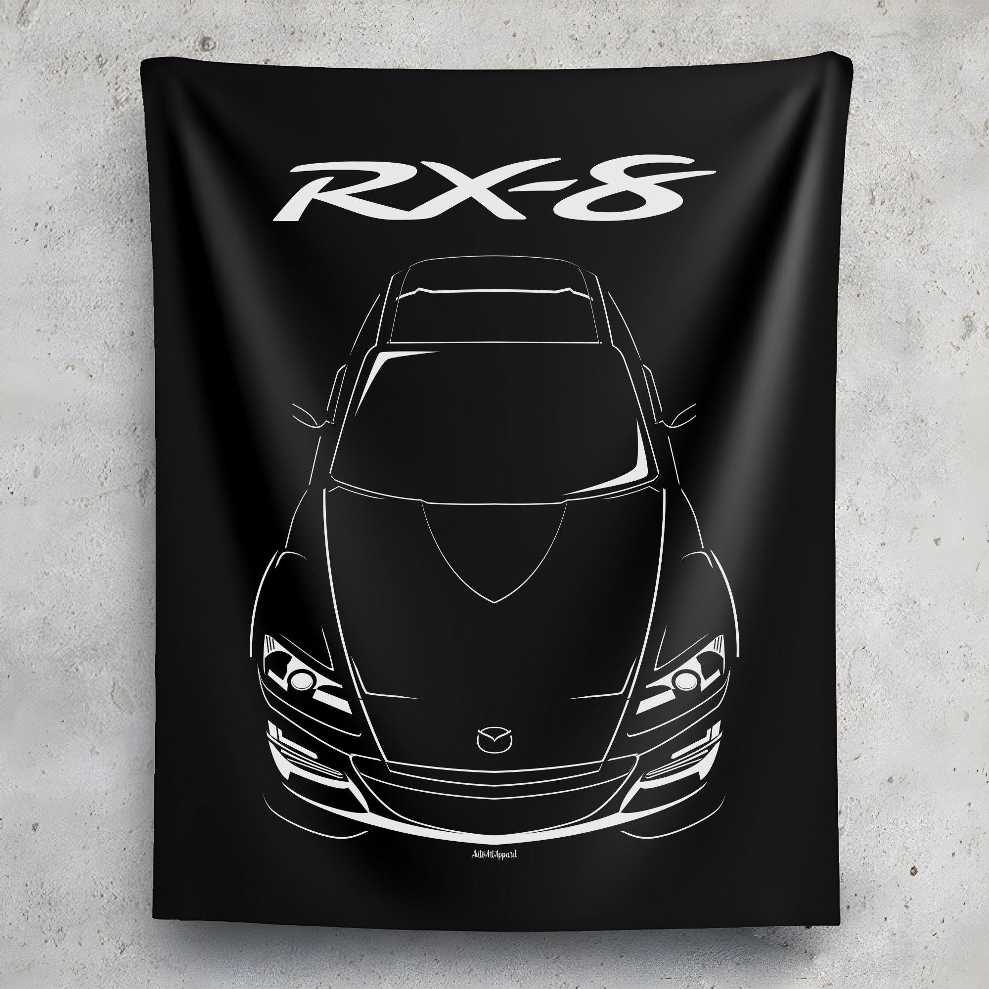 Mazda RX 8 SE3P Tapestry Wall Art: Japanese Drift Car Theme