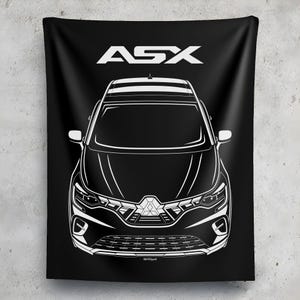 Mitsubishi ASX 2023 2024 Tapestry Wall Art JDM Decor Garage Wall Hangings Car Gifts Cars Art