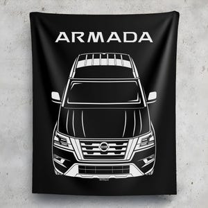 Nissan Armada 2021 2023 Tapestry Wall Art JDM Decor Garage Wall Hangings Car Gifts Cars Art