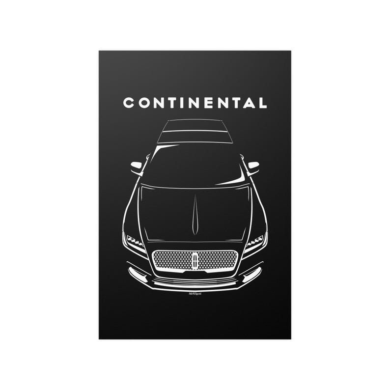 Lincoln Continental 20172020 Poster Etsy