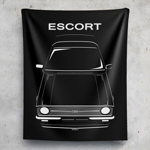 Ford Escort RS1800 1975 1980 Tapestry Cars Art Print Garage Decor Car Enthusiasts Gift Wall Hangings Man Cave Art