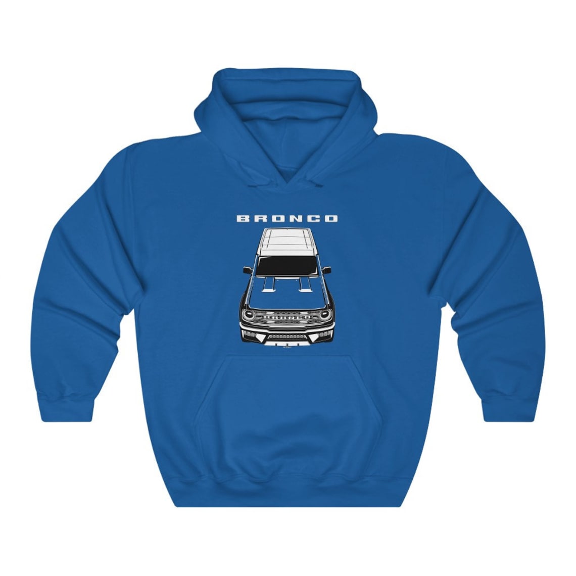 Custom Ford Bronco White Top 2021 Multicolor Hoodie Front Etsy