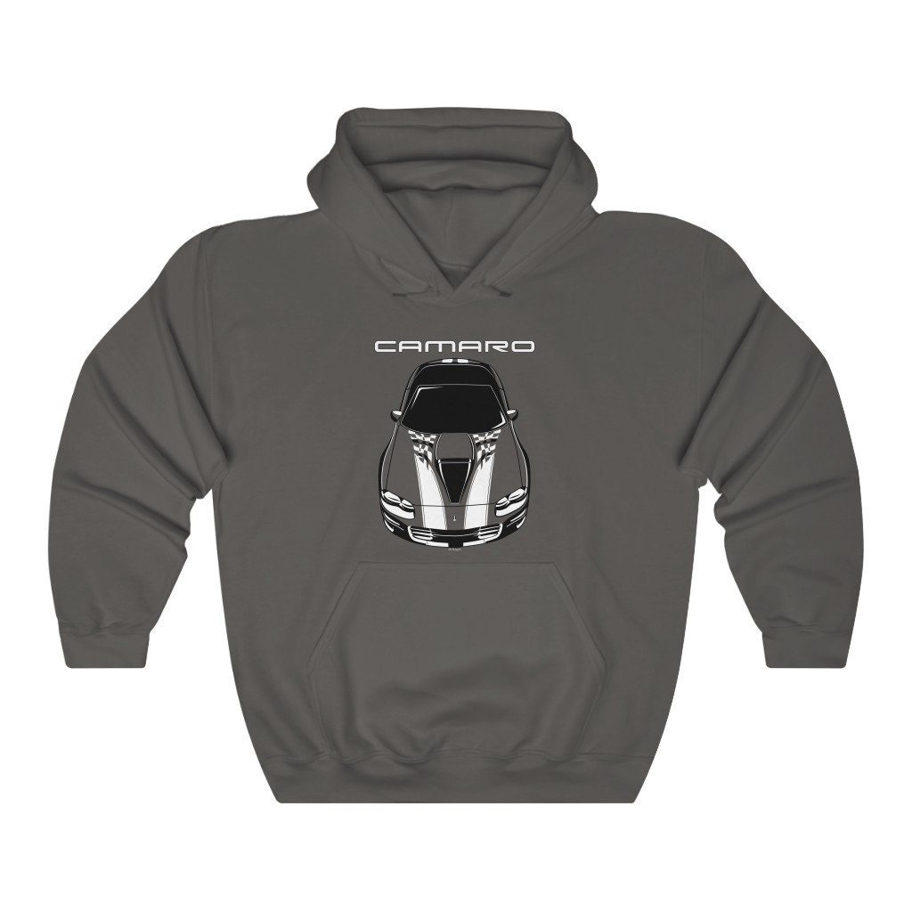 【IONSEOUL】Retro Car Pigment Hoodie (3color) 4JH714 Chevrolet Camaro 4th Gen 1998 2002 Anniversary Edition Multi
