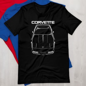 Chevrolet Corvette C4 T shirt Corvette Shirt C4 Apparel Car Enthusiast Gifts Cars Gift Racing Shirts Car Tees