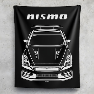 Nissan GTR NISMO 2024 Tapestry Wall Art JDM Decor Garage Wall Hangings Car Gifts Cars Art gt r gift