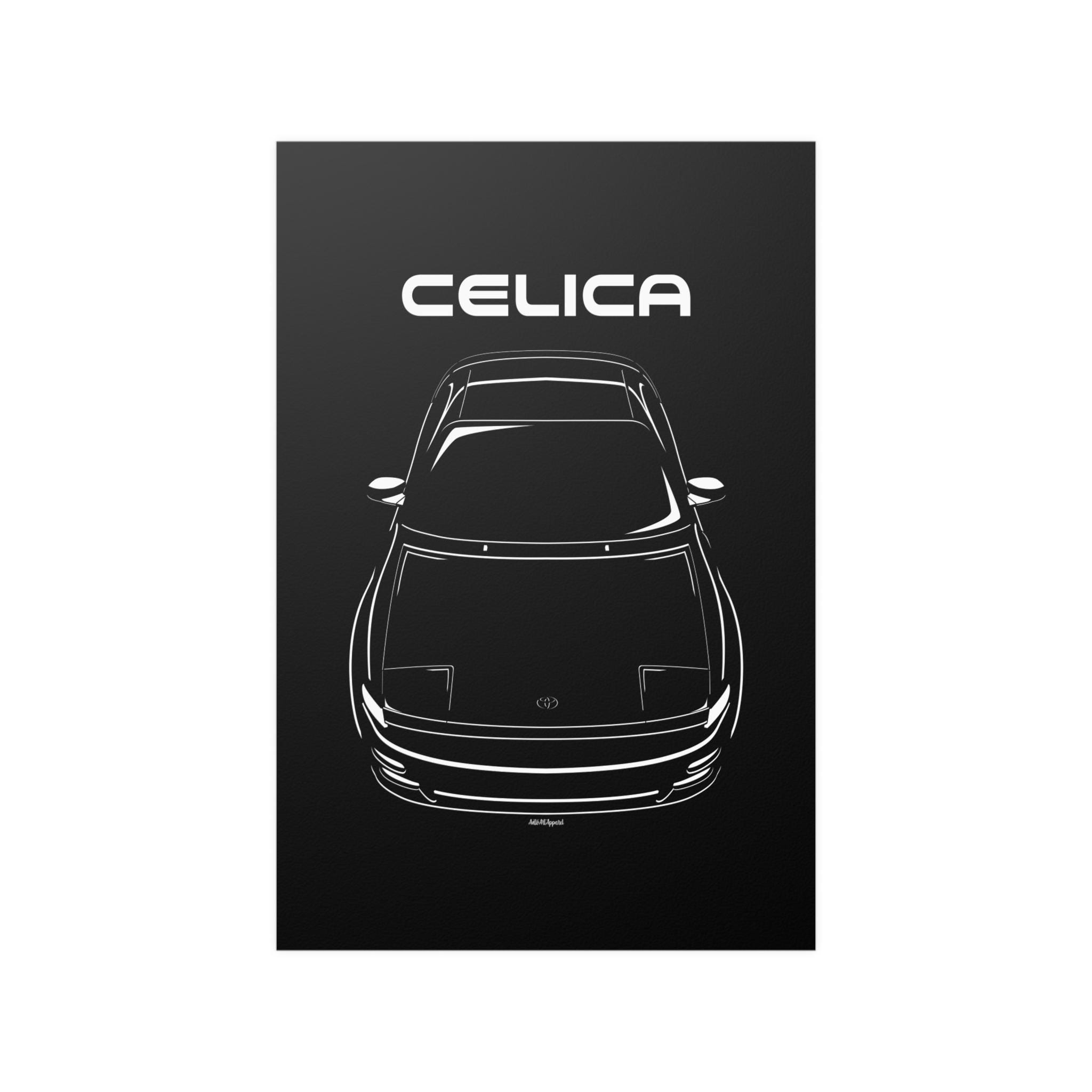 Celica GT 5th Gen Poster - Toyota T180 JDM Wall Art - Retro Car