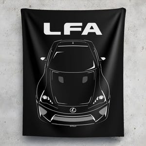 Lexus LFA 2010 2013 Tapestry Wall Art JDM Decor Garage Wall Hangings Car Gifts Cars Art