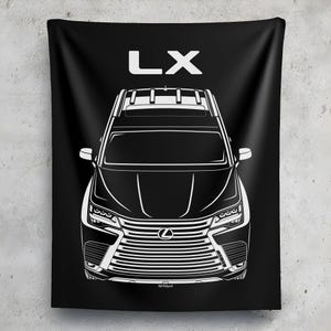 Lexus LX 2022 2024 Tapestry Wall Art JDM Decor Garage Wall Hangings Car Gifts Cars Art